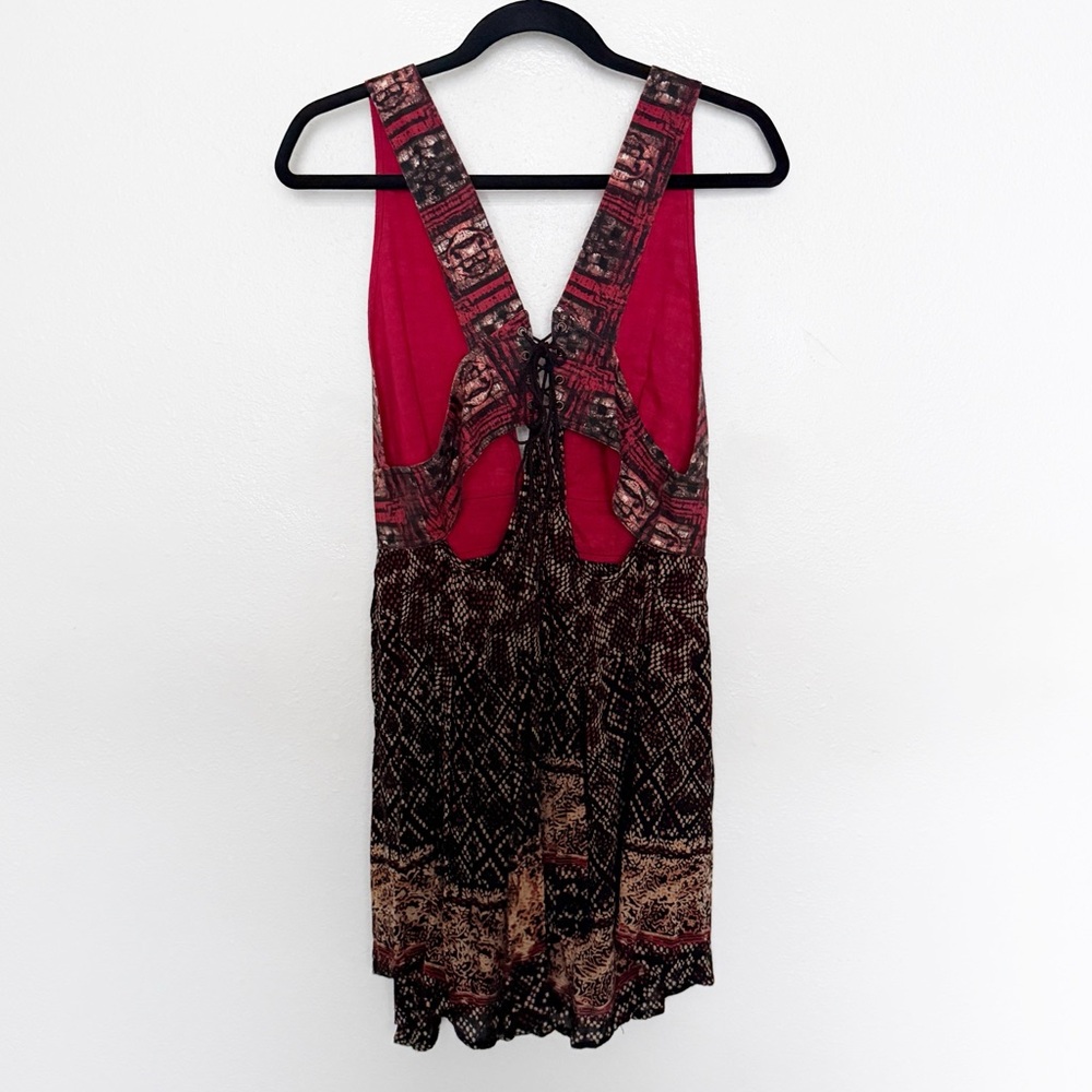 Free People Noyale Heat Wave Printed Cotton Tunic Mini Dress - Picture 5 of 11